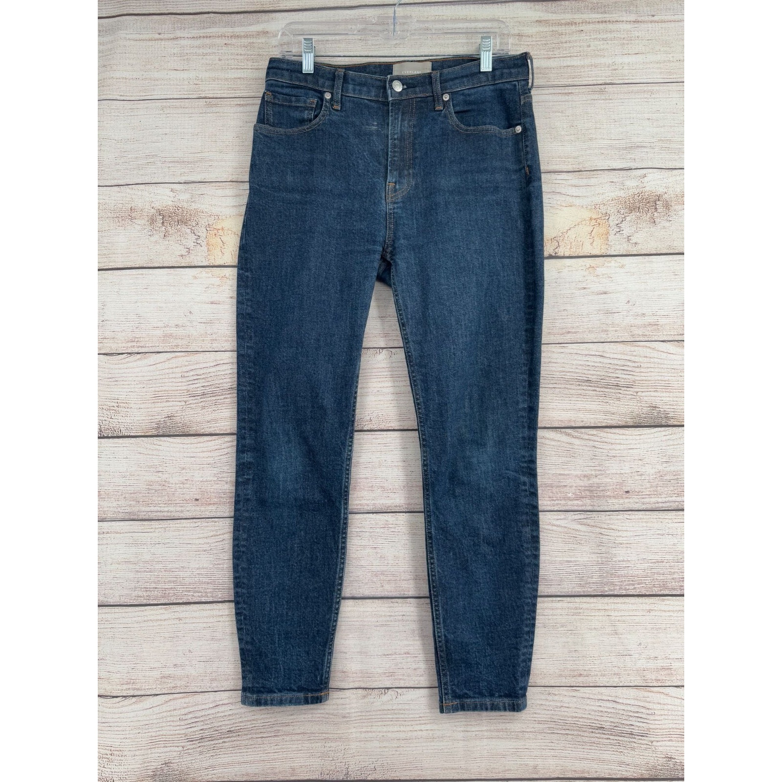 Everlane High Rise Tapered Leg Jeans Women's Size 30 Blue Medium Wash